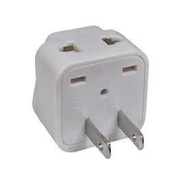 Ckitze Japan, Philippines Travel Grounded Universal 2 Inputs USA Power Plug Adapter - Type A - CE Certified for Mobile Cell Phone, Laptop, Tablet Chargers and More
