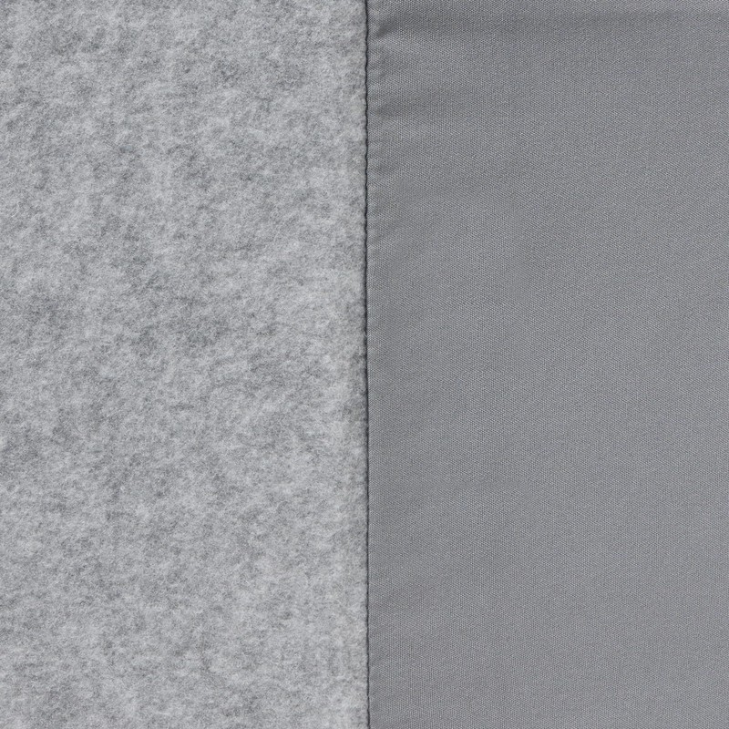 Muji 83412777 Smooth Fleece Pillow Cover, Gray, 16.9 x 24.8