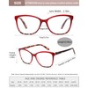 EYEURL Reading Glasses for Women,4-Pack Ultra-Light Slim Frames Blue Light
