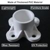 PVC Pipe Flange Fittings Caps with 4-Pedals and Screw Holes