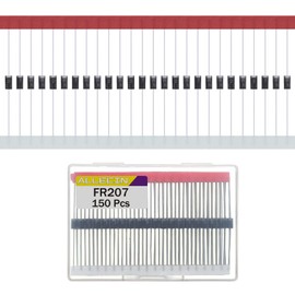 ALLECIN FR207 Diode Quick Recovery 2A 1000V 207 Axial DO-15 Ultra Fast Recovery Rectifier Diodes 2 Amp 1000 Volt Pack of 150