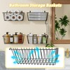 Simple Trending 6 Pack Wire Basket Locking Wall Hanging Baskets,