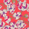 Vera Bradley Women's Featherweight Large Pouch Makeup Bag, Swirling Poppies,