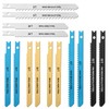 U-Shank Jig Saw Blade Set, 14 pcs Jigsaw Blades Set