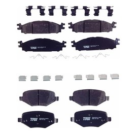 TRW Balatas Cerámicas Delanteras Y Traseras Compatible con FORD EXPLORER V6 3.5L de 2011 a 2012