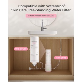 Waterdrop BFU3F Replacement Filter for WD-BFU3 for Face Care, Reduces Chlorine, Scale in Water, Reduces Skin Redness and Irritationa