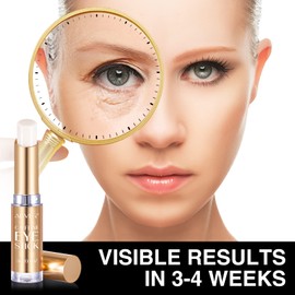 Caffeine Eye Cream Eye Pen with Collagen and Hyaluronic Acid Against Dark Circles and Puffiness, Anti-Ageing Eye Cream, Against Swelling and Eye Bags, Reduces Wrinkles