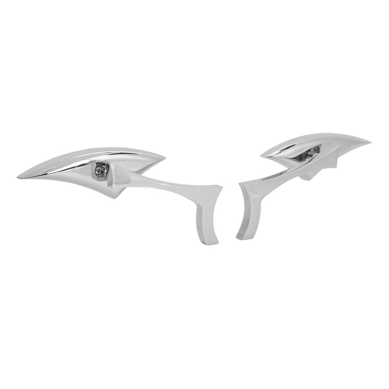 Motorcycle Spear Blade Mirrors 180 Degree Adjustable Rear View Side
