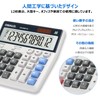 Tabletop Calculator, 12-Digit Large LCD Calculator, Large Letters, Large Buttons,