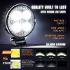 Nilight 3" 12W LED Work Light Bar Round Flood Fog