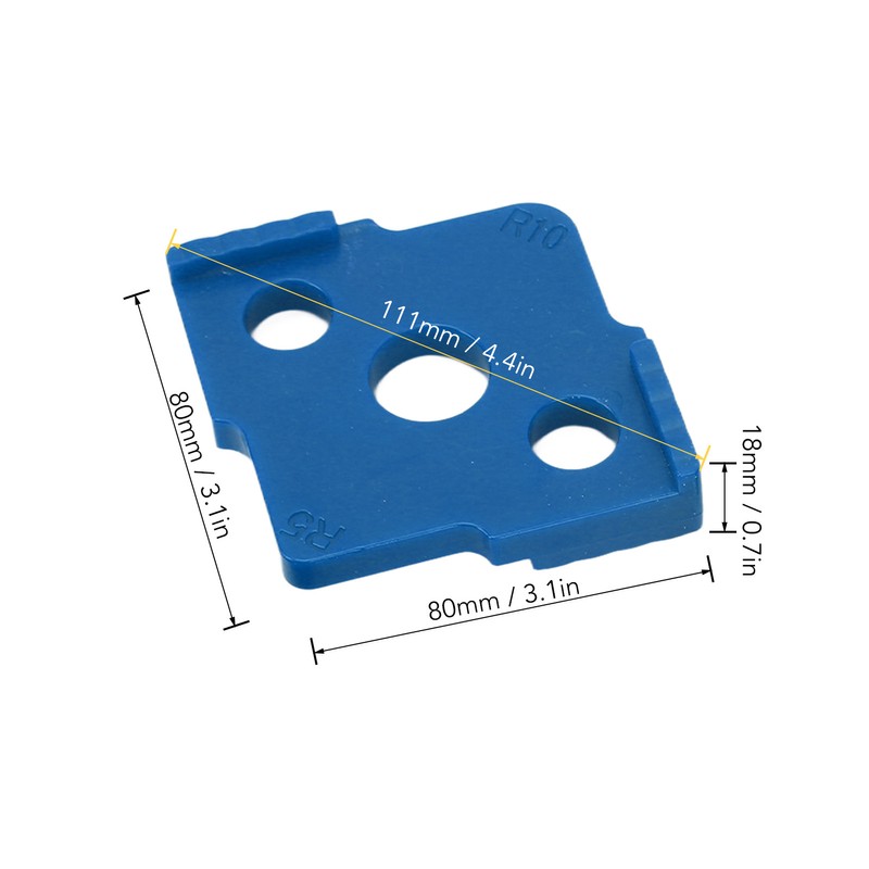 4PCS R Corner Templates Round Angle Radius Jig Routing Template