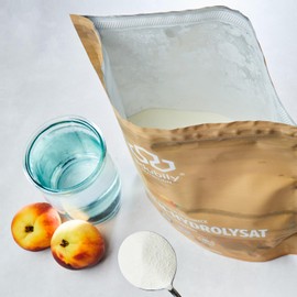 edubily nutrition edubily nutrition? Kollagen Pulver ? Zertifizierte Weidehaltung ? Premium Collagen Hydrolysat mit Co-Faktoren zur Gelenkgesundheit & kr?ftiges Bindegewebe ? Klettbeutel (750 g Eistee-Pfirsich)