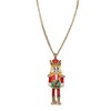 Joiigaem Christmas Nutcracker Pendant Necklace for Women Cute Nutcracker Soldier