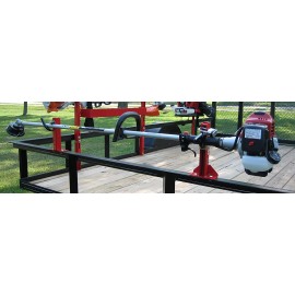 JUNGLE JIM'S 1 TRIMMER TRAILER RACK SYSTEM HOLDS 1 TRIMMER New in Box