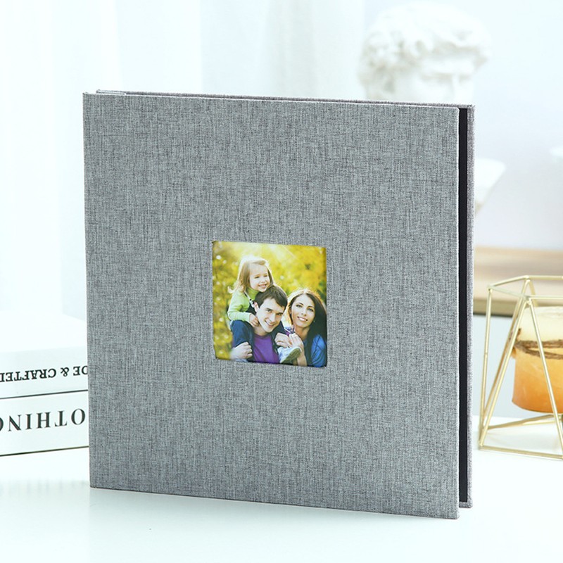 Linen Cover Photo Album Self Adhesive Laminated Photo Album with