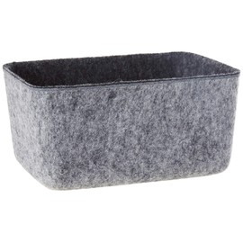 Three by Three Seattle Felt-Like-It! Deep Drawer Organizer, Charcoal (48092), 6x4x2.75"