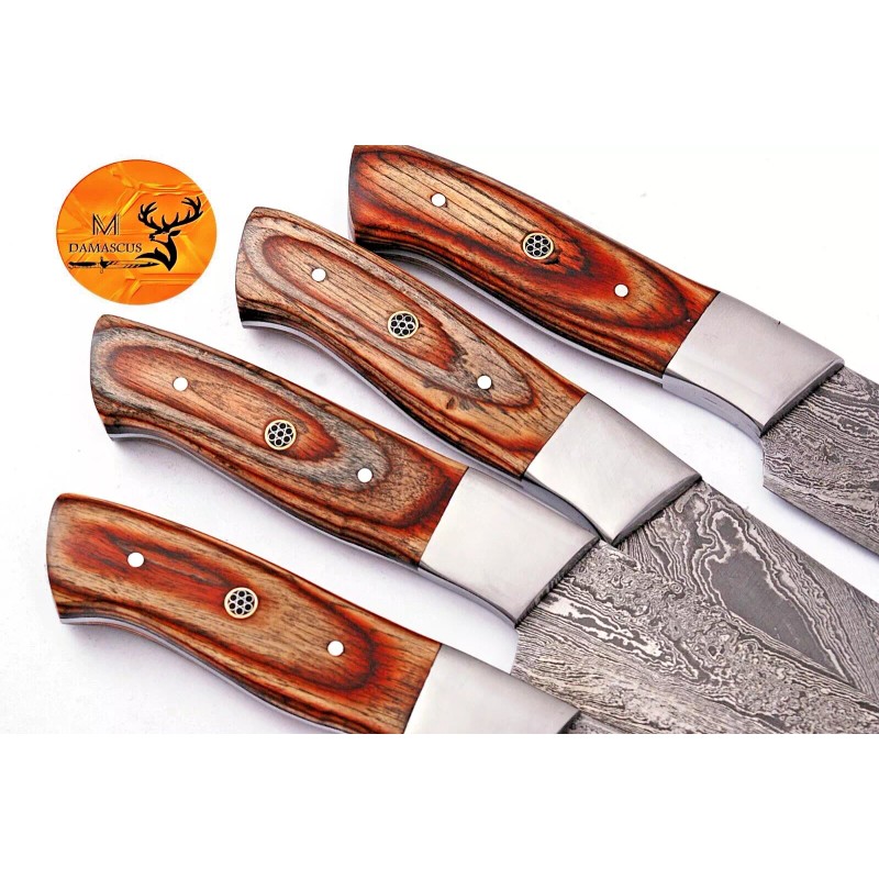M DAMASCUS CUSTOM MADE HAND FORGED DAMASCUS STEEL KITCHEN CHEF
