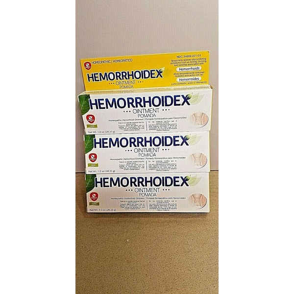 3P-Homeopathic Hemorrhoidex Ointment 1 Oz/ Hemorrohids-Pomada Homeopatica