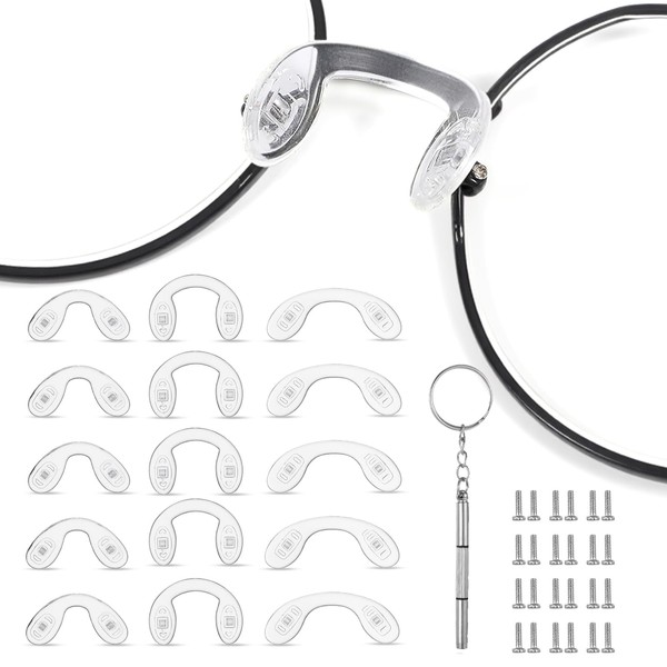 XLIUAX Glasses Nose Pad, 15 Pcs Glasses Nose Pad Replacement