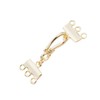 jojofuny 3 Strand Copper Plating Clasps for DIY Jewelry Making