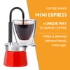 MVPLUE-Mini Express Swiss Single Tube Moka Pot Aluminum Red，Moka Set
