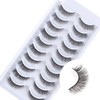 False Eyelashes Cateye Short 10 Pairs Artificial Eyelashes Cat Eye