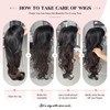 Honey Blonde Long Wavy Layered Synthetic Wig with Bangs for