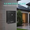 RQUNA Locking Steel Mailbox, Wall Mounted - Post Office Box,