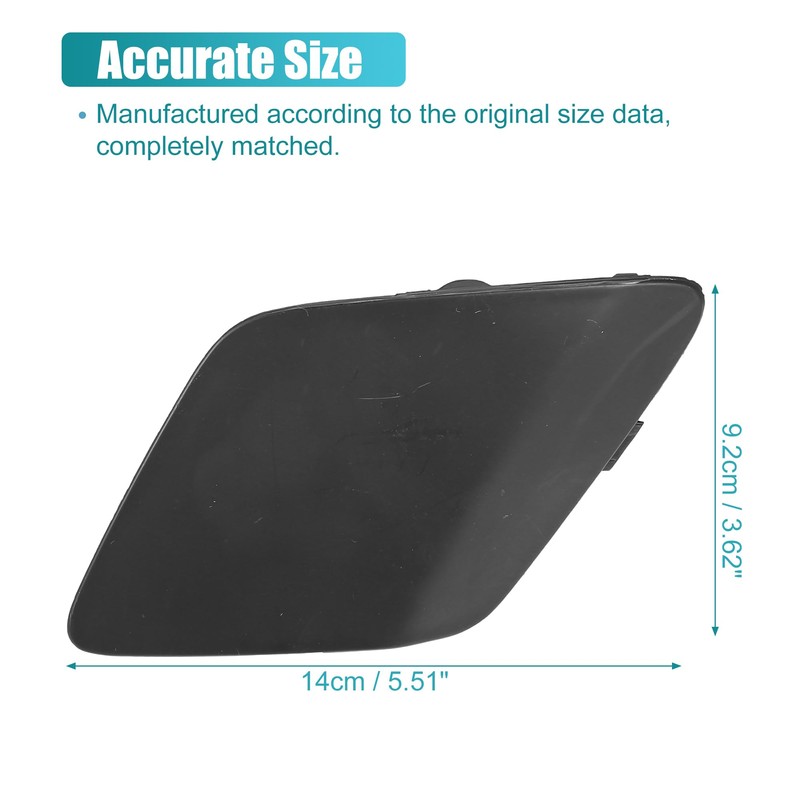 uxcell Car Front Left Bumper Tow Hook Cover Towing Eye
