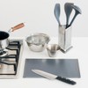 Keyuka Ledge Lightweight Cutting Board, Thin (Dark Gray, Antibacterial), Cutting