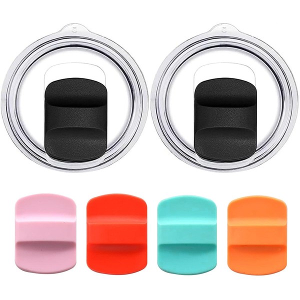 2 Pack 30 oz Magnetic Tumbler Lid with 4 Magnetic