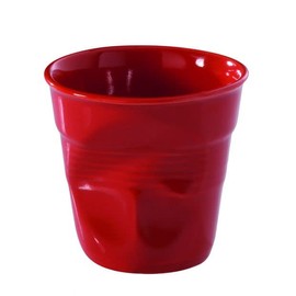 Revol Froisses Espresso Crumple Tumbler, Pepper Red