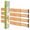 Homemaid Living Bamboo Drawer Organizer Adjustable and Expandable - Ideal