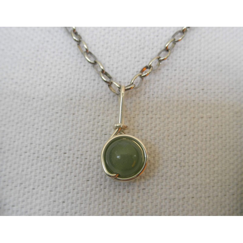Pendant Tendre Premium Gemstone Aventurine - High-Quality and Durable Silver