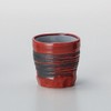 Wiccan Spine Kiln Fired Ceramic Tumbler Red Glazed Basting Eyes