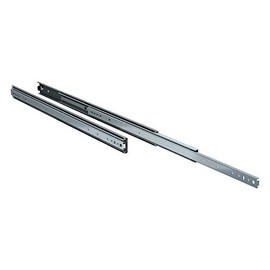 TCH Hardware 36 Inch Heavy Duty 250 lb Steel Drawer Slides - 3/4" Wide - Full Extension with Over Travel | Side Mount Ball Bearing Drawer Rails