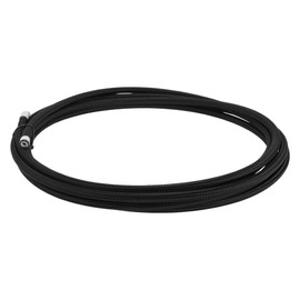 A ABSOPRO AN4 Fuel Line Hose 4AN 15ft Vacuum Hose Automotive Fuel Hose PTFE Rubber,Stainless Steel,Nylon Braided Black 1 Pcs
