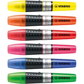 STABILO 71/6 - LUMINATOR Chisel Tip Highlighter Assorted PK6