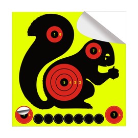 8x8 inch Silhouette Splatter Targets - Bright Fluorescent Yellow Easily seen on Impact When Hitting Target for BB Guns, airguns, Rifles, Indoor and Outdoor ranges (25 Pack)