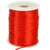 TONIFUL 2mm x 110 Yards Red Nylon Cord Satin String