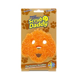 Esponja Scrub Daddy - Edición especial para perros, esponja sin arañazos, esponja para lavar platos para cocina y baño, textura flexible, suave en agua tibia, firme en frío, resistente al olor, 1 unidad