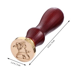 Hohopeti 6pcs Santa Claus Sealing Stamp for DIY Crafts Christmas Scrapbooking and Card Making Supplies Durable and Stamps for Holiday Decorations and Wrapping