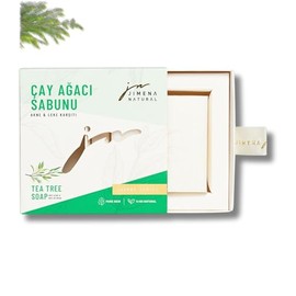 Tea Tree Soap Bar - Handmade 100% Natural - 5.29 oz Each Bar, Deep Cleansing + Exfoliator, For All Skin Types, Made with Organic Oils Acne-Prone Skin, Biodegradable, Vegan, Non-GMO