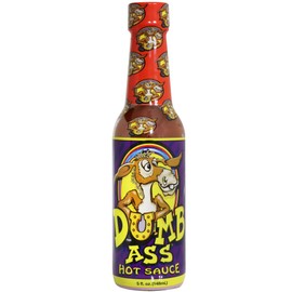 Dumb ASS Habanero Hot Sauce – 5 oz. – Funny Hot Sauce, Perfect Gourmet Hot Sauce for Chicken Wings - Try if you dare!