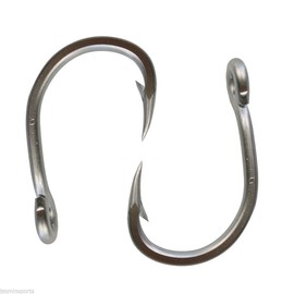 Shaddock Fishing ® 30pcs Big Game Stainless Steel Fishing Hooks 10884 Saltwater Fish Hook Inline Circle Hooks Size:5/0-10/0 (9/0-30PCS)
