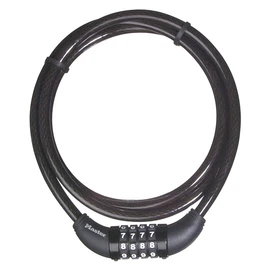 Master Lock 8119EURD, Fahrradkabelschloss mit Zahlenschloss, 1,5-m-Kabel, schwarz