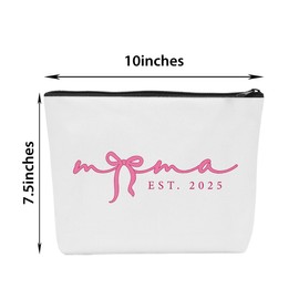 Mom Gift Small Makeup Bag Gifts for Moms Make Up Bags for Women Gifts for Mom for Mother's Day Christmas Birthday Gift Mom Presents Moms Mama EST. 2025 Cosmetic Bags for Women (1 Pcs)