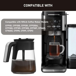 Colidier CFP301 12-Cups Coffee Pot Replacement Compatible with Ninja Coffee Maker CFP101 CFP201 CFP301 CFN601 CM401 CFP200 CFP250A CFP300 CFP305 CFP307 CFN602 CF090 CF091 CF092