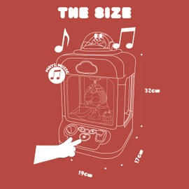 My Kawaii - Mini Claw Machine - Cute Pink Rabbit Design - Interactive Toy Crane Game for Kids - Ideal for Birthdays, Parties, and Gifts