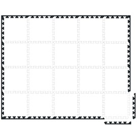 TroyStudio 28 Pcs 0.32" Felt Border Pieces Sound Absorbing Interlocking Floor Mats & Piano Carpet Drum Rug